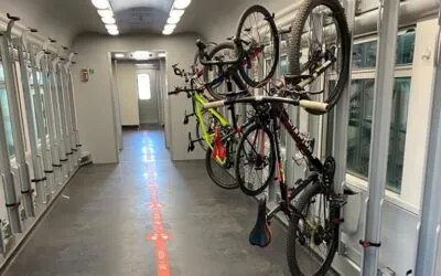 Cycling and Veneto: 896 new bike parking spaces on trains. You can travel all day for $3.50.  