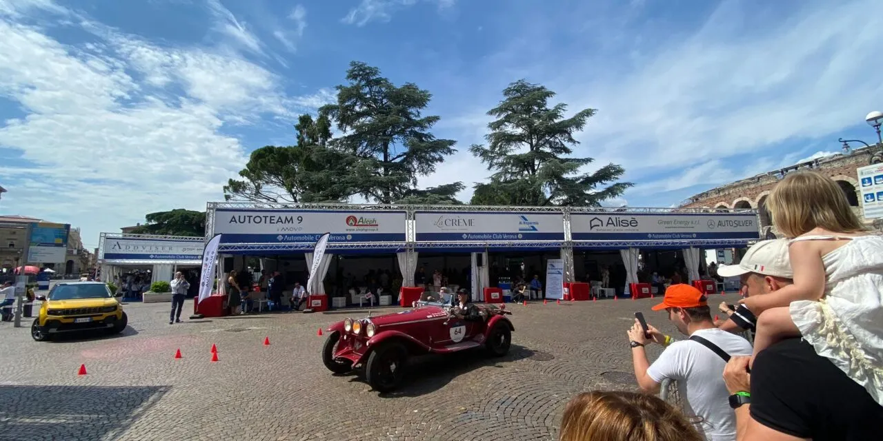 The Mille Miglia comes back to Verona and brings pilots from all over around the world 