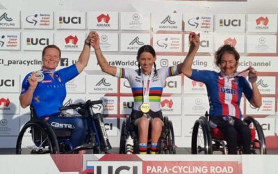Francesca Porcellato shined at the Paracycling World Cup. The flying redhead won two silver medals