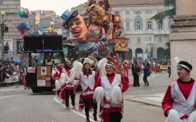 The carnival parade was cancelled due to bad weather. But what is the tradition of the floats?