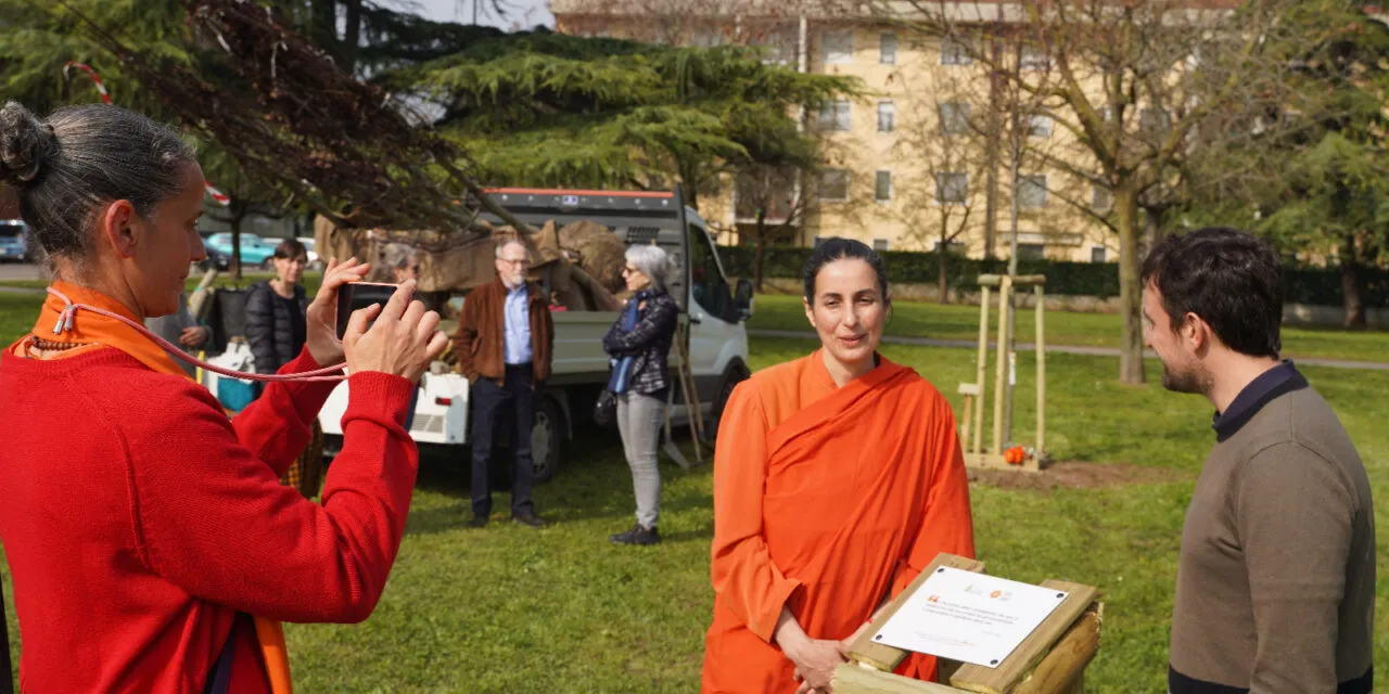 The Italian Hindu Union donated ten linden trees to Verona