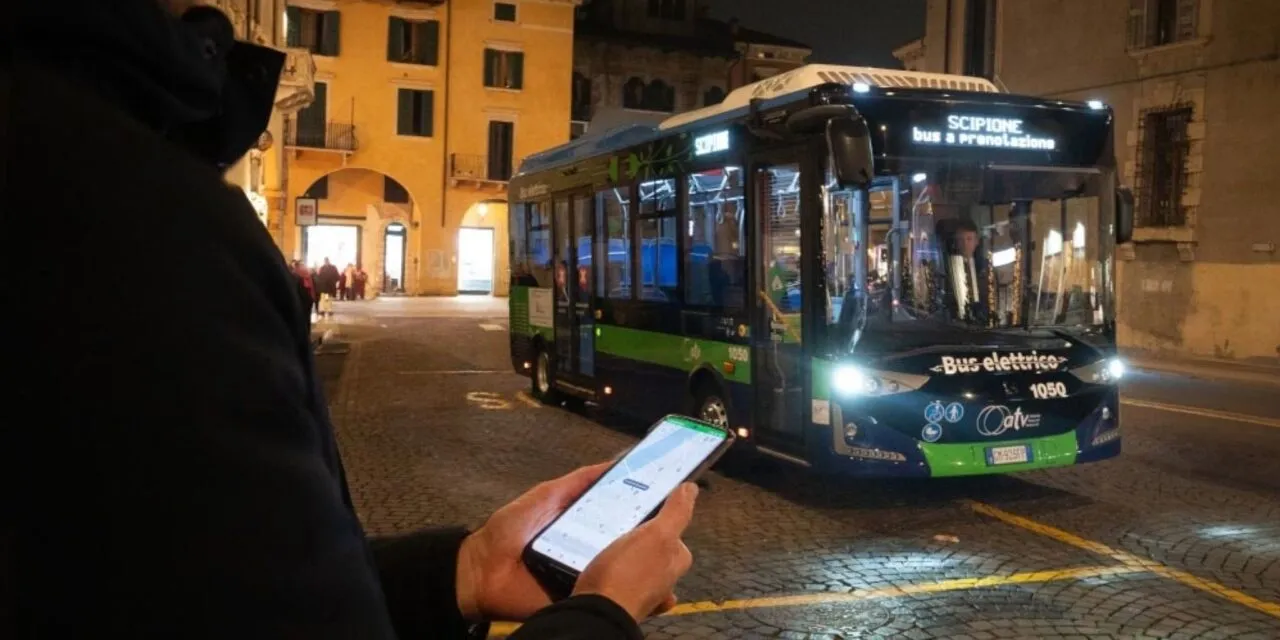 Scipione, the evening on-demand bus in Verona doubles its rides and extends to other areas of the city