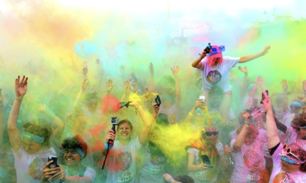 The eagerly awaited Colour Run and Pink Night in Zevio, province of Verona