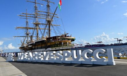 Vinitaly in Tokyo with the “most beautiful ship in the world” Amerigo Vespucci