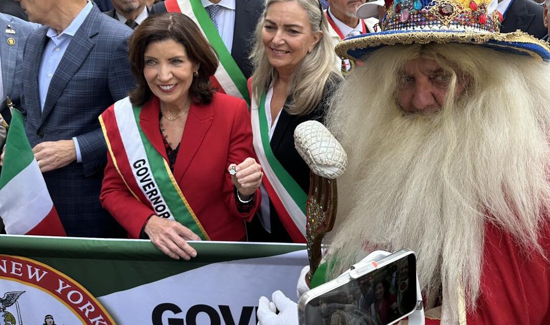 Papà del Gnoco at New York’s Columbus Day parade