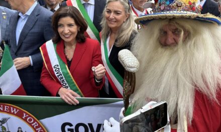 Papà del Gnoco at New York’s Columbus Day parade