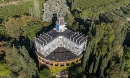 Villa Girasole in the province of Verona, an original Italian example of a rotating house