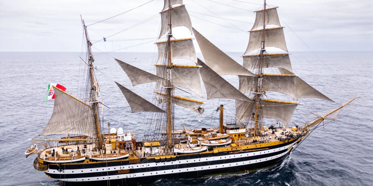 Verona Opera meets the sea: The Amerigo Vespucci leaves Doha in spectacular style